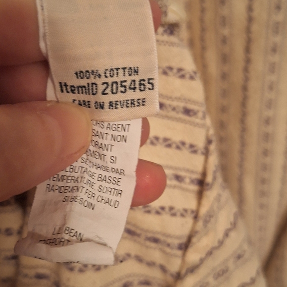 L.L. BEAN 100% Cotton Flannel Scotch Plaid Nightgown FARMHOUSE 1X Ladies Country - Picture 4 of 5